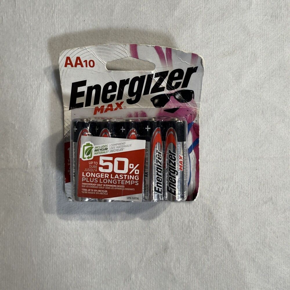 Energizer MAX (10-Pack)‎ AA Double A Batteries NEW